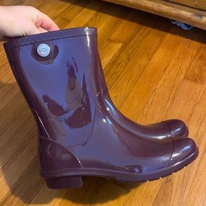 Purples Ugg rain boots